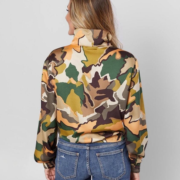 Jealous Tomato Camo Zip Up Pullover Jacket - Picture 3 of 8